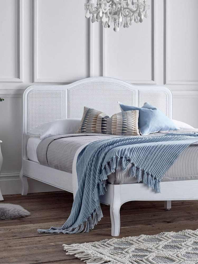time4sleep White Siena Rattan Bed Frame - Image 2 of 4