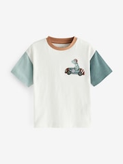 Multi Appliqué Character 100% Cotton Short Sleeve T-Shirt (3mths-7yrs) - Image 1 of 3
