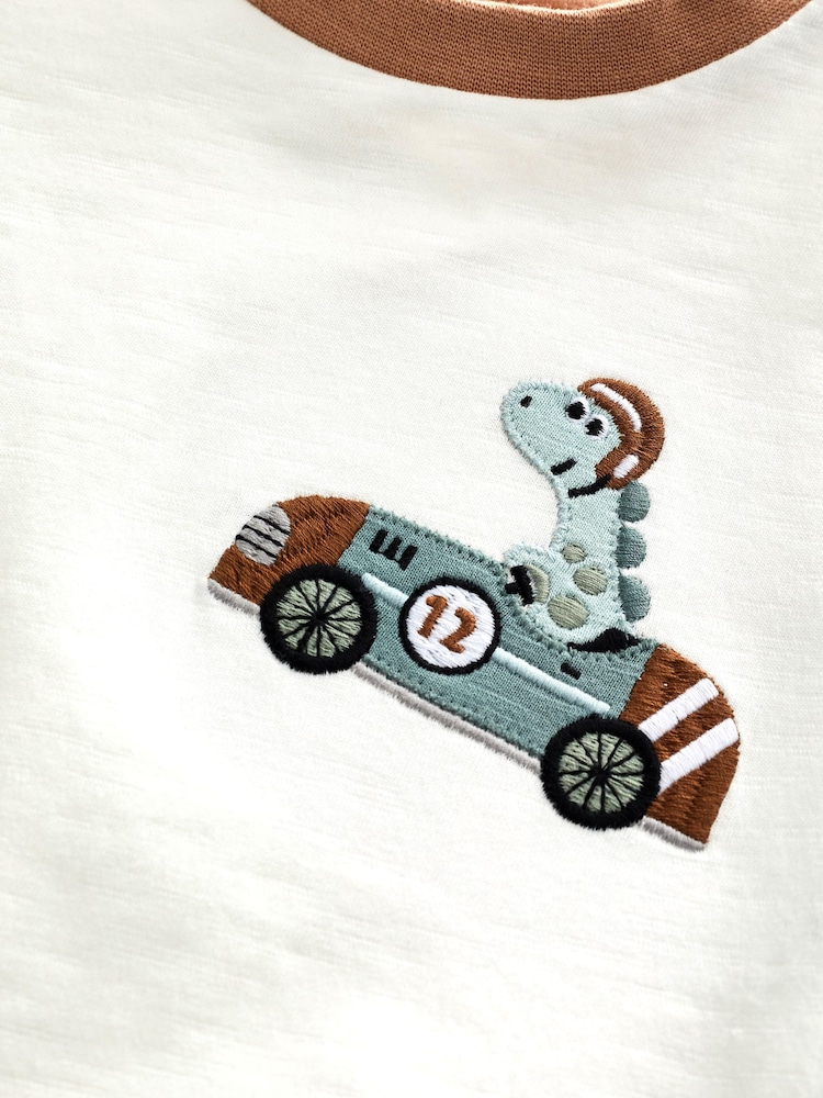 Multi Appliqué Character 100% Cotton Short Sleeve T-Shirt (3mths-7yrs) - Image 3 of 3