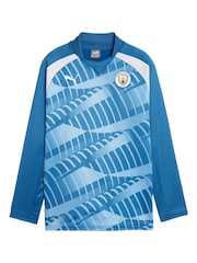 Puma Blue Manchester City Pre Match T-Shirt - Image 2 of 2