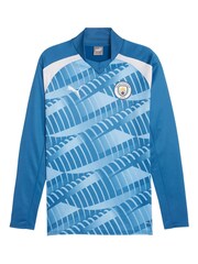 Puma Blue Manchester City Pre Match Sweat Top - Image 2 of 2
