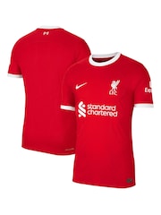 Nike Red Blank Liverpool Home Match Shirt 2023-24 - Image 1 of 3
