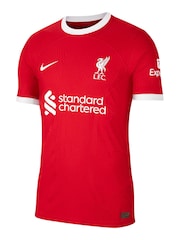 Nike Red Blank Liverpool Home Match Shirt 2023-24 - Image 2 of 3