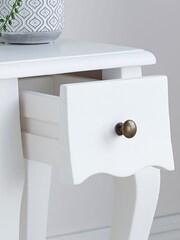 Time4Sleep White Siena Rattan Bedside - Image 2 of 2