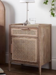 Time4Sleep Natural Annecy 2 Drawer/1 Door Wooden Bedside - Image 1 of 2