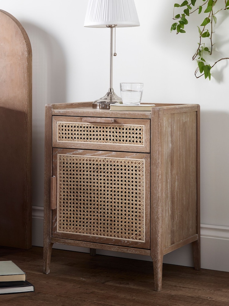 Time4Sleep Natural Annecy 2 Drawer/1 Door Wooden Bedside - Image 1 of 2