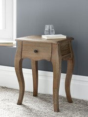Time4Sleep Natural Loire 1 Drawer Lamp Stand - Image 1 of 4
