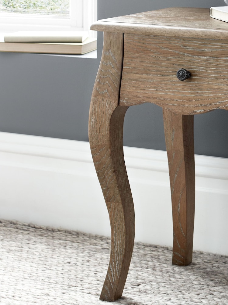 Time4Sleep Natural Loire 1 Drawer Lamp Stand - Image 2 of 4