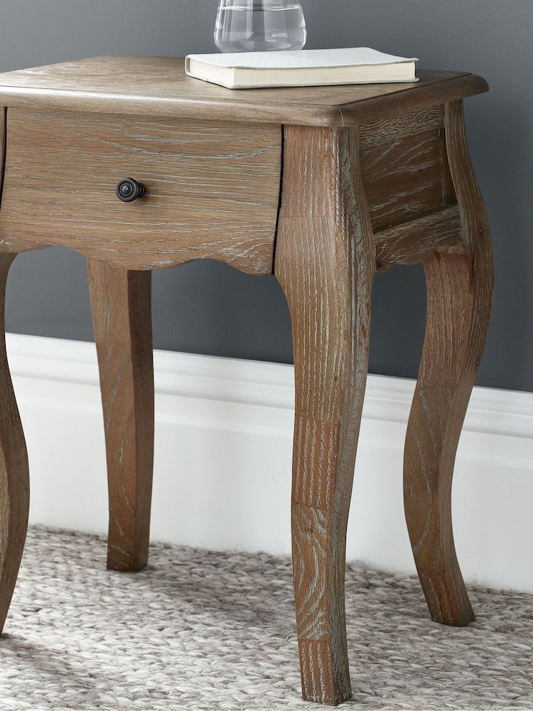 Time4Sleep Natural Loire 1 Drawer Lamp Stand - Image 4 of 4