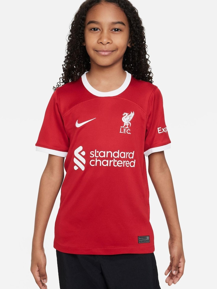 Tricou fotbal pentru copii Nike Jr. Liverpool Stadium 23/24 Home - Image 1 of 9