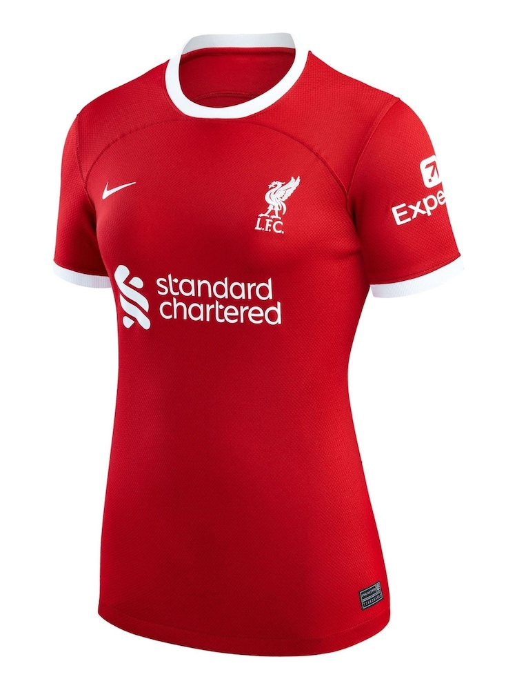 Nike Red Firmino - 9 Liverpool FC Womens Stadium 23/24 Home Football Shirt Womens - Image 2 of 3