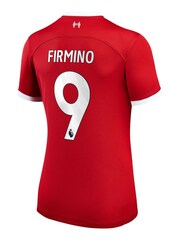 Nike Red Firmino - 9 Liverpool FC Womens Stadium 23/24 Home Football Shirt Womens - Image 3 of 3