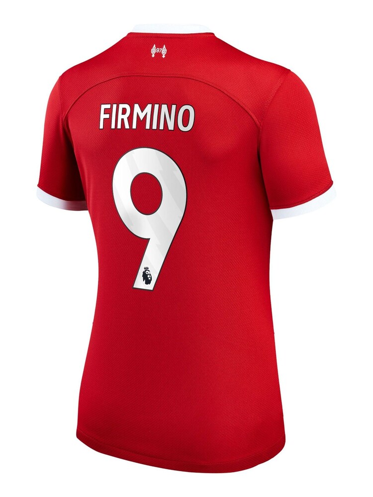 Nike Red Firmino - 9 Liverpool FC Womens Stadium 23/24 Home Football Shirt Womens - Image 3 of 3