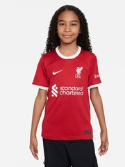 Nike Red Firmino - 9 Jr. Liverpool Stadium 23/24 Home Football Shirt Kids - Image 1 of 8