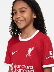 Nike Red Firmino - 9 Jr. Liverpool Stadium 23/24 Home Football Shirt Kids - Image 3 of 8
