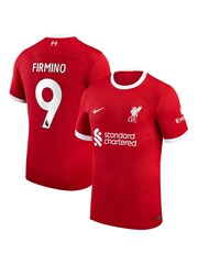 Nike Red Firmino - 9 Jr. Liverpool Stadium 23/24 Home Football Shirt Kids - Image 5 of 8