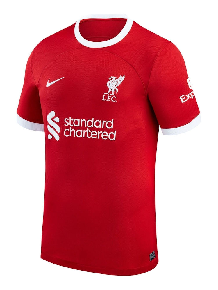 Nike Red Firmino - 9 Jr. Liverpool Stadium 23/24 Home Football Shirt Kids - Image 6 of 8