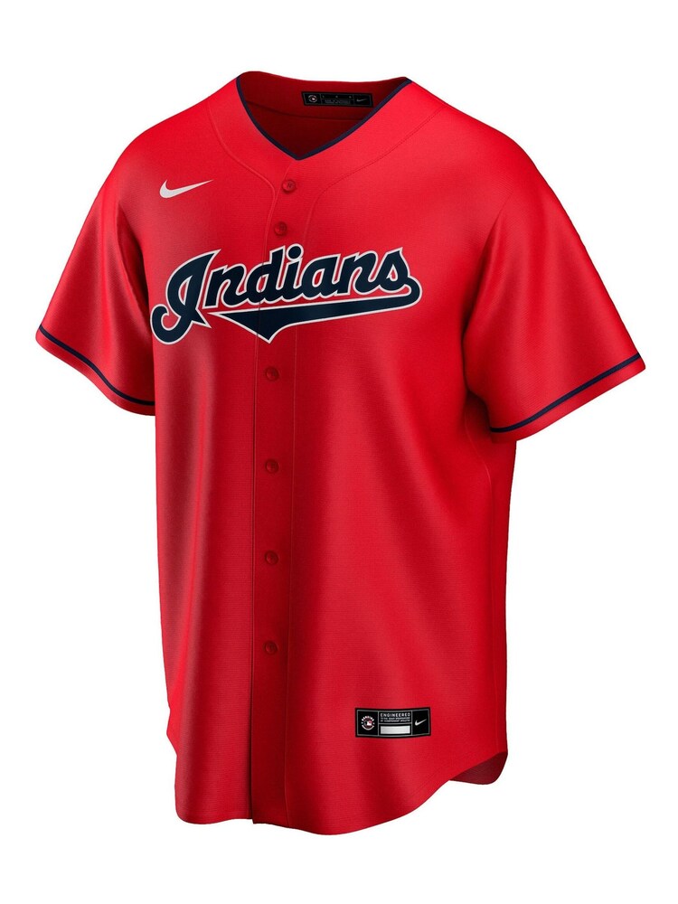 Fanatics Red Cleveland Indians Nike Official Replica Alternate Jersey - Image 2 of 3