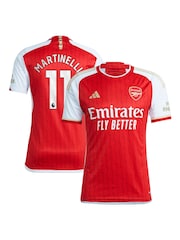 adidas Red Martinelli - 11 Football Arsenal FC Stadium 23/24 Home Shirt - Image 1 of 3