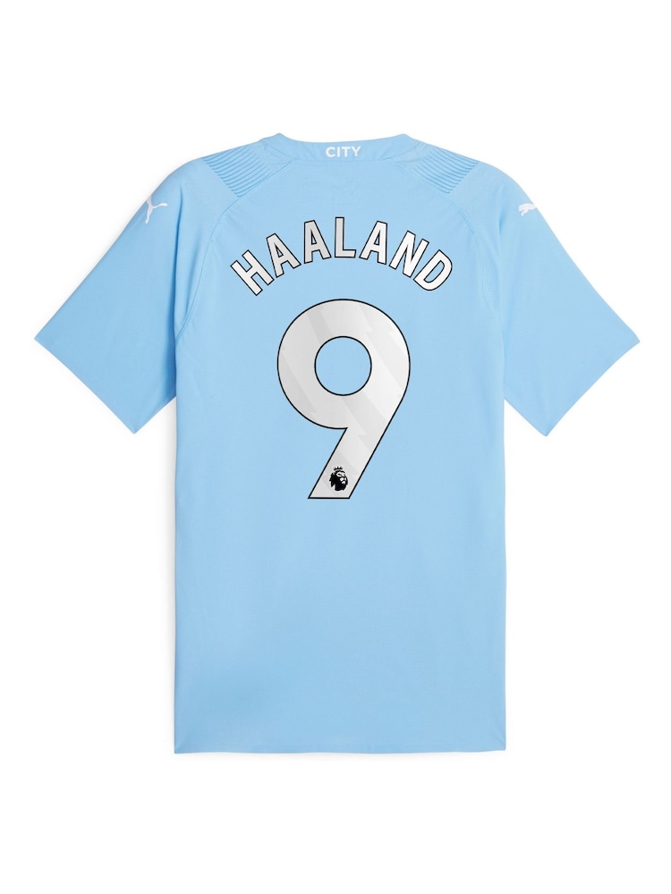 Puma Blue Haaland - 9 Manchester City Home Authentic Shirt - Image 3 of 3 Puma Blue Haaland - 9 Manchester City Home Authentic Shirt - Image 3 of 3