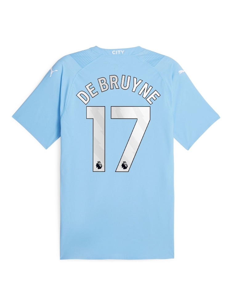Blau - De Bruyne - 17 - Puma Manchester City Home Authentic Hemd - Bild 3 von 3