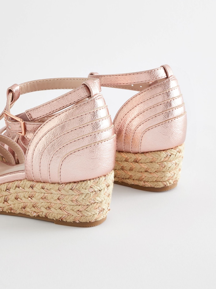Rose Auriu - Pantofi cu toc cu platformă Sandale - Image 4 of 7