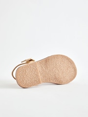 Gold Beaded Leather Occasion Sandals - Image 3 of 6