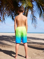 Lime Green Board Swim Shorts (3-16yrs) - Image 2 of 7
