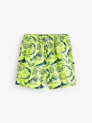 Yellow Shark Printed Swim Shorts (3-16yrs) - Image 1 of 6