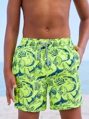 Yellow Shark Printed Swim Shorts (3-16yrs) - Image 2 of 6