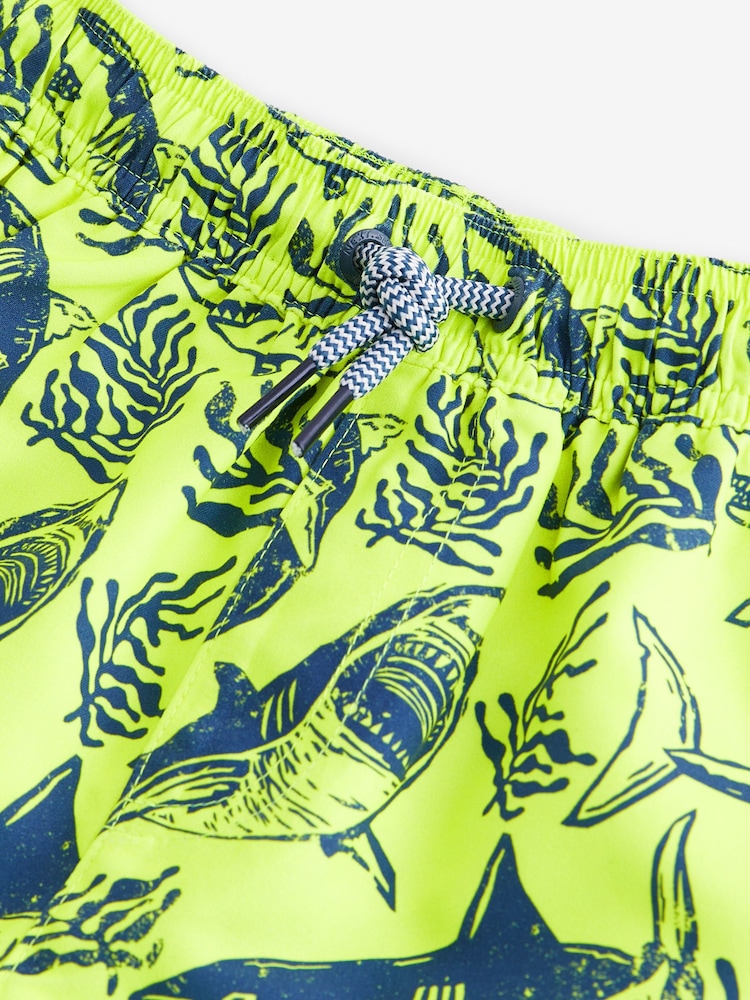 Yellow Shark Printed Swim Shorts (3-16yrs) - Image 6 of 6