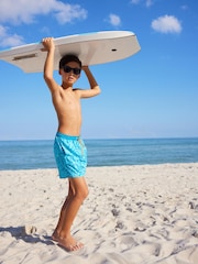 Blue Printed Swim Shorts (3mths-16yrs) - Image 1 of 7