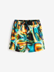 Black Heatmap Printed Swim Shorts (3-16yrs) - Image 5 of 7