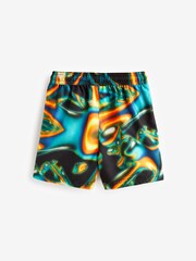 Black Heatmap Printed Swim Shorts (3-16yrs) - Image 6 of 7