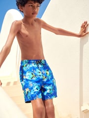 Cobalt Football Printed Swim Shorts (3-16yrs) - Image 2 of 6