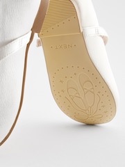 Ivory White Standard Fit (F) Flower Girl Occasion Mary Jane Shoes - Image 5 of 5