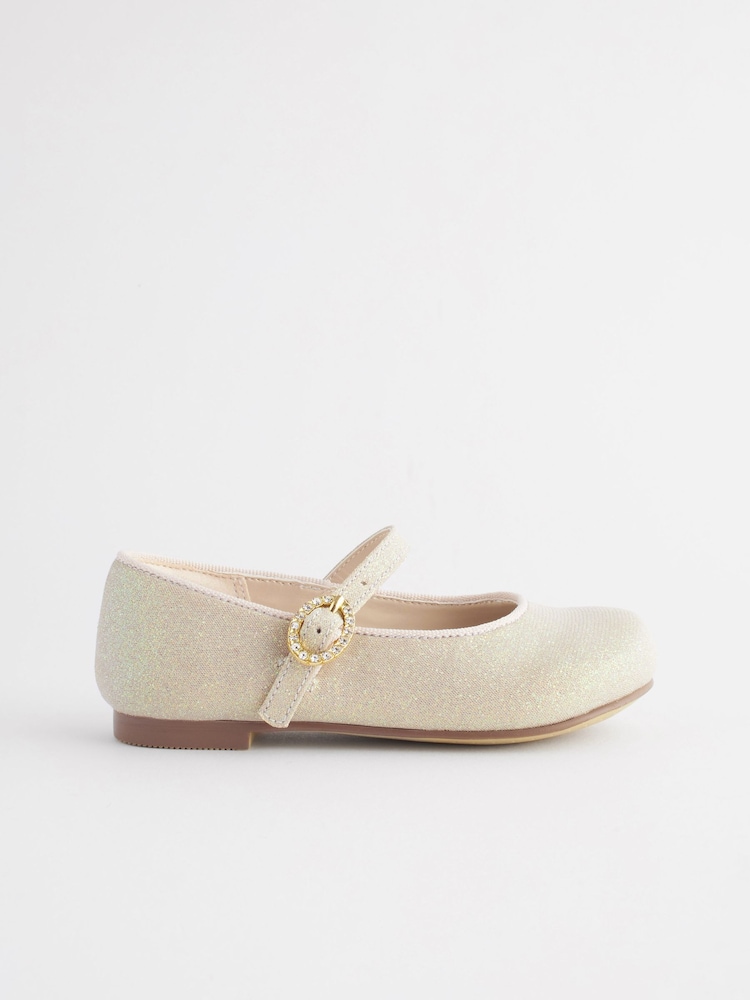 Ivory Gold Standard Fit (F) Bridesmaid Occasion Mary Jane Shoes - Image 2 of 6 Ivory Gold Standard Fit (F) Bridesmaid Occasion Mary Jane Shoes - Image 2 of 6