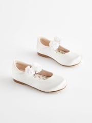 White Corsage Occasion Shoes - Image 1 of 5