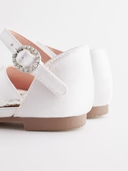 White Butterfly Bridesmaid Occasion Shoes - Image 3 of 7