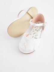 White Butterfly Bridesmaid Occasion Shoes - Image 4 of 7