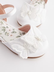 White Butterfly Bridesmaid Occasion Shoes - Image 6 of 7