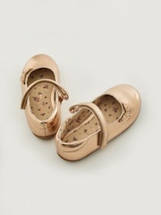 Rose Gold Standard Fit (F) Butterfly Mary Jane Shoes - Image 3 of 5