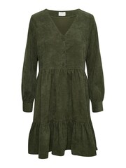 Kaffe Green Corina V-Neck Dress - Image 5 of 7