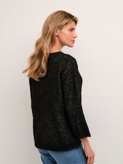 Kaffe Alioma V-Neck Pullover Jumper - Image 2 of 6