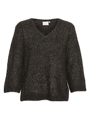 Kaffe Alioma V-Neck Pullover Jumper - Image 5 of 6