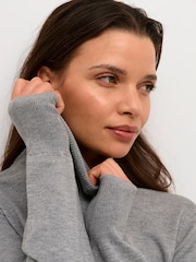 Kaffe Astrid Long Sleeve Regular Fit Roll Neck Jumper - Image 4 of 6