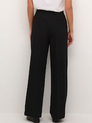 Kaffe Solvej Wide Leg Black Trousers - Image 2 of 6