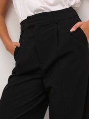 Kaffe Solvej Wide Leg Black Trousers - Image 4 of 6