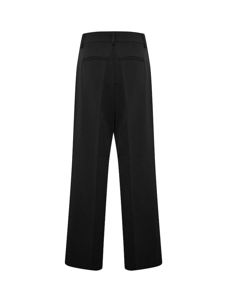 Kaffe Solvej Wide Leg Black Trousers - Image 6 of 6