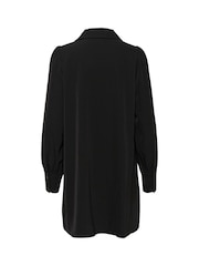 Kaffe Signa Long Sleeve Short Black Dress - Image 6 of 6